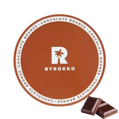 BYROKKO SHINE BROWN CHOCOLATE BRONZE Įdegio kremas su šokoladu ir blizgučiais, įdegiui saulėje ir soliariume, netepa drabužių, nepalieka oranžinių odos atspalvių, neišryškina strazdanų