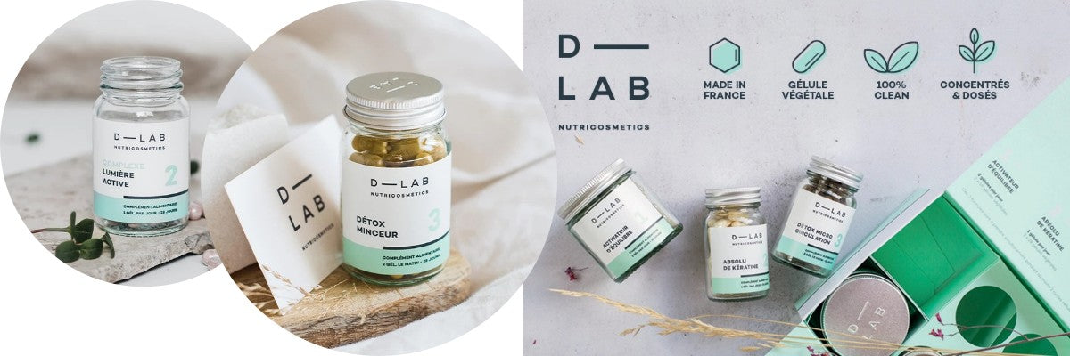 D-LAB Nutrikosmetics Natūralūs maisto papildai veidui, kūnui ir plaukams