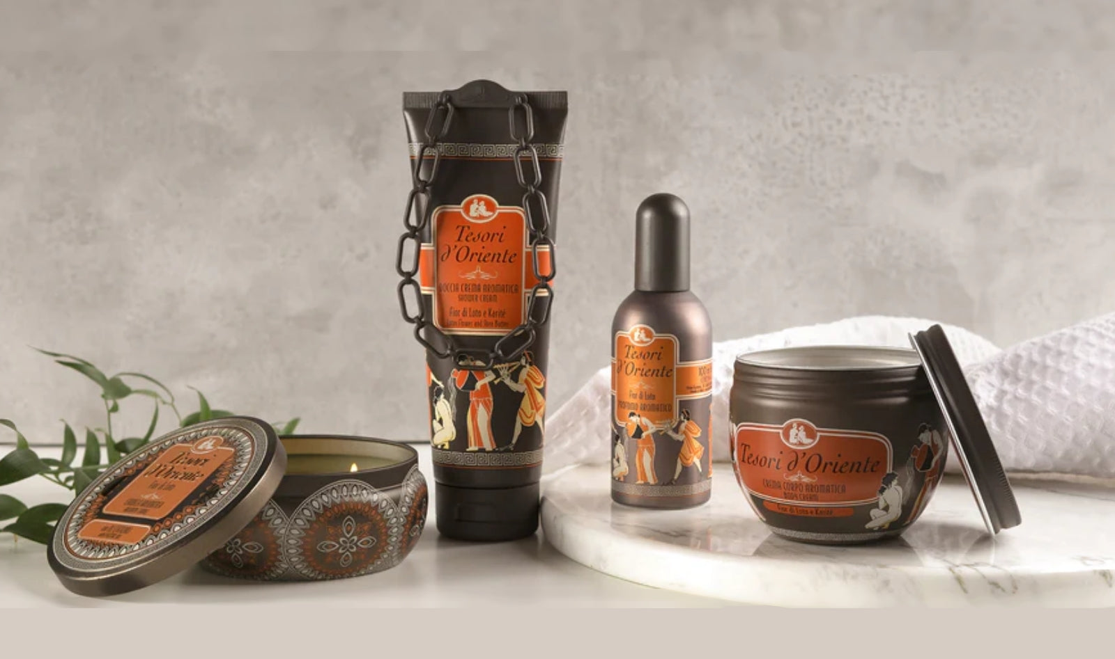Tesori d'Oriente - Rytietiški kvapai, skalbinių minkštikliai, kūno kremai, namų kvapai
