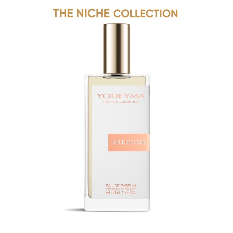 YODEYMA Silk Elixir Kvepalai baltame buteliuke su aukso spalvos dangteliu iš The Niche Collection