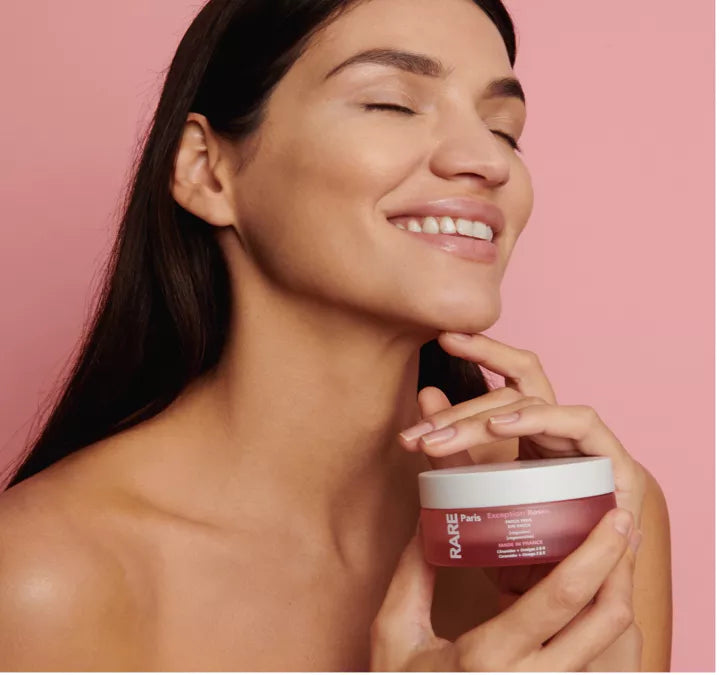 RARE Paris Regeneruojančios paakių pagalvelės su Rožių vandeniu, sausai ir jautriai odai, paakių diskeliai, hidrogelio paakių kaukės, paakių pleistrai