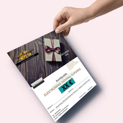 Elektroninis dovanų čekis galioja AurelijosSPA grožio salone veido ir kūno procedūroms arba apsipirkimui  internetinėje parduotuvėje