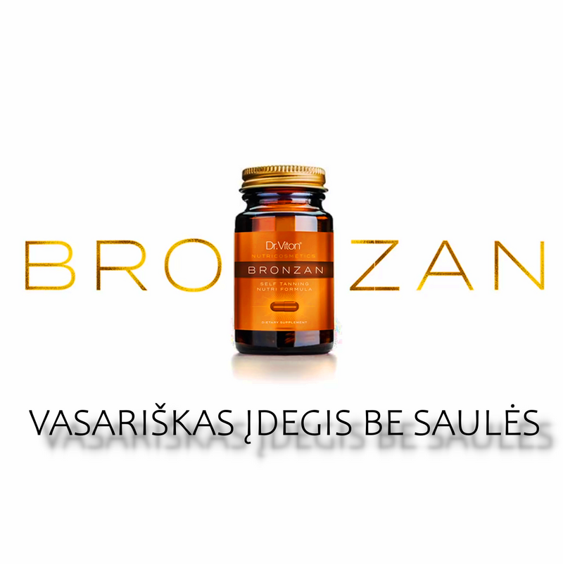 Dr. Viton BRONZAN Capsules, Natūralios Savaiminio Įdegio Piliulės