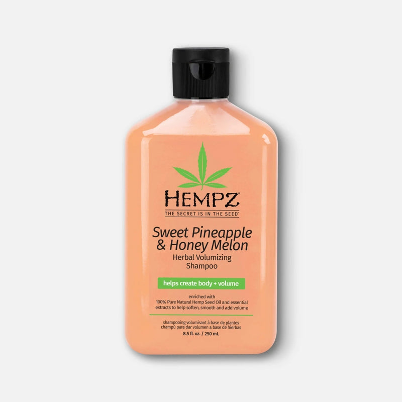 Hempz Sweet Pineapple & Honey Melon Apimties Suteikiantis Plaukų Šampūnas su Kanapių aliejumi sausiems ir ploniems plaukams, skatina plaukų augimą