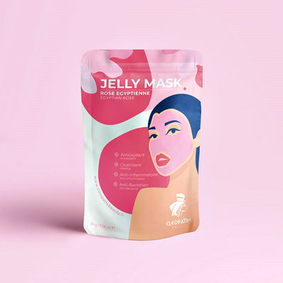 Hidrogelinė Veido Kaukė su Rožių Žiedlapiais, Nulupama kaukė, Alginatinė veido kaukė, hidrogelio kaukė - Cleopatre Beauty