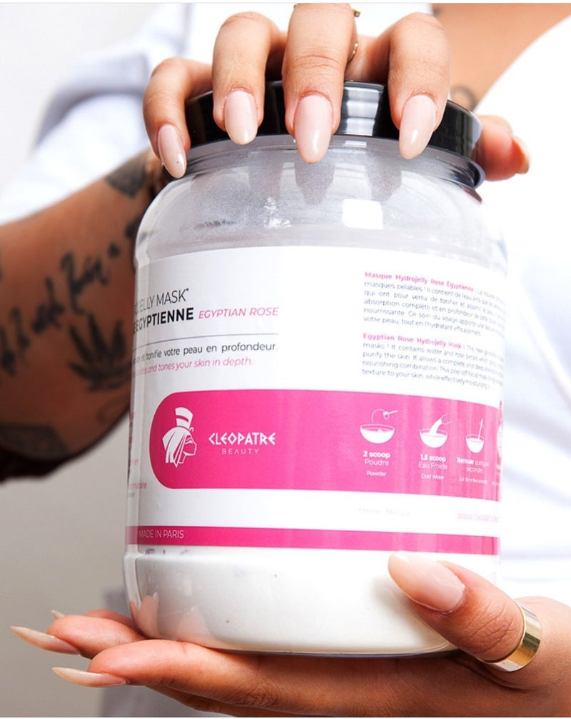 Hidrogelinė Veido Kaukė su Rožių Žiedlapiais, Nulupama kaukė, Alginatinė veido kaukė, hidrogelio kaukė, profesionalams ir grožio salonams - Cleopatre Beauty