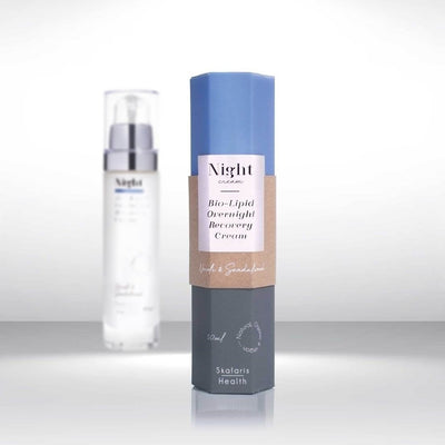 Naktinis regeneruojantis veido kremas su vitaminais A, C, D ir E - Skalaris Health