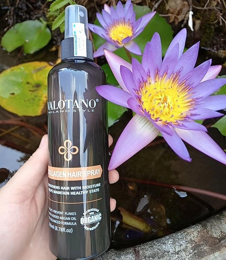Plaukų purškiklis su Kolagenu ir vitaminu E - VALOTANO