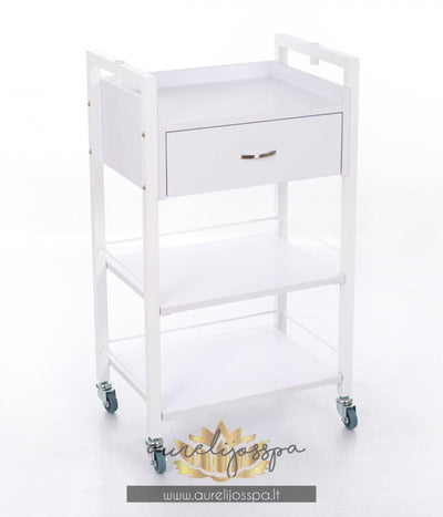 Kosmetologinis Staliukas - Vežimėlis su stalčiuku | AurelijosSPA